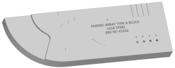 Phased Array Calibration Block Type A - Aluminum 7075-T6